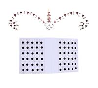 KULIA® Black Dots Bindi Indian Face Gems Round Dots Mixed Multicolor Bindi Indian Tattoos Sticker Wedding Tikka Bollywood Stickers Party Mix Size Forefront Round Bindi Fashion Jewelry Face