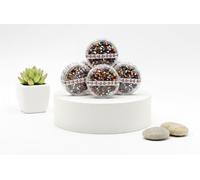 KULIA Coffret de Bindi Multicolores Autocollants Frontaux Tikka pour Mariages et Soirées Bollywood Modèles Ronds à Pois aux Tailles Variées Bijoux de Visage et Accessoires de Mode