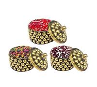 KULIA® Indian Bindi Tattoos Stickers Gems Visage Petite Taille Ronde Pois Uni Bindi Usage Quotidien Boîte Avec Bindi Bollywood Party Indian Tika Ethnic Bindi Fashion Jewelry Visage Bijoux