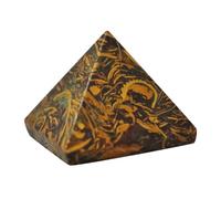 KULIA® Pyramide de Cristal Mariam Jasper Cristal Pierre Précieuse Pyramide Figurines Pour La Méditation Yoga Pierre Naturelle Feng Shui Tour de Cristal de Guérison Chakra Équilibre Porte