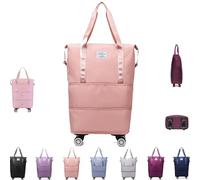 Kulken Pepepo Beentetravel Bag with Wheels,Large Capacity Travel Bag -Universal Wheel Removable,2025 New Large Capacity Travel (Light Pink)