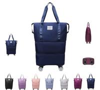 Kulken Pepepo Beentetravel Bag with Wheels,Large Capacity Travel Bag -Universal Wheel Removable,2025 New Large Capacity Travel (Dark Blue)