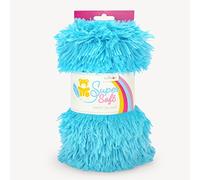 kullaloo Super Soft Shaggy 30 mm SB Lot de Tissu Peluche, Minky, Turquoise, 9,5 x 9,5 x 21 cm