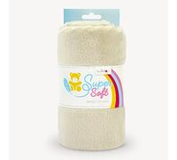 kullaloo Super Soft Snugly SB Lot de Tissu Peluche, Minky, Beige/Latte, 100x75 cm