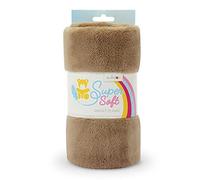 kullaloo Super Soft Snugly SB Lot de Tissu Peluche, Minky, Brun/Taupe, 10 x 9,5 x 21 cm
