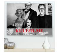 Kultfilme - schwarz-weiße Klassiker (hochwertiger Premium Wandkalender 2026 DIN A2 quer), Kunstdruck in Hochglanz: Filmklassiker und Kultserien der Vergangenheit