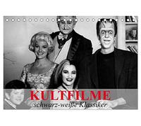 Kultfilme - schwarz-weiße Klassiker (Tischkalender 2026 DIN A5 quer), CALVENDO Monatskalender: Filmklassiker und Kultserien der Vergangenheit
