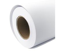 KULTLOGGEN Rouleau de papier pour traceur mat 108 g/m², 61 cm x 30 m A1 A2, Papier universel traité pour traceur à jet d'encre, imperméable, adapté aux encres à colorant et à pigment