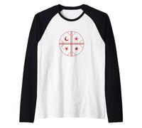 Kultrun Mapuche Shaman Tambour Motif Soleil Lune Étoile Symbologie Manche Raglan
