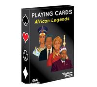 Kulture Games Cartes à jouer : légendes africaines - Jeu de questionnaires pour adultes et famille - Jeux de cartes à jouer sur l'histoire des Noirs - Jeu de cartes inspirant sur les légendes