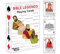 Kulture Games Cartes à jouer : légendes de la Bible - Divers personnages de la Bible, histoires et versets bibliques encourageants - Jeu de cartes - Cartes chrétiennes pour soirée de jeu en famille -