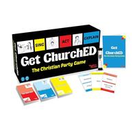Kulture Games Get ChurchED - The Christian Party Game (Chant, Act/Charades, Expliquer) - Cadeaux chrétiens - Jeu de questionnaires bibliques - Jeux de charades pour groupes de famille et de jeunes -