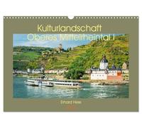 Kulturlandschaft Oberes Mittelrheintal I (Wandkalender 2026 DIN A3 quer), CALVENDO Monatskalender: Das Unesco Welterbe Oberes Mittelrheintal von Bingen bis Boppard (Teil I)