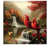 Kulvci Kit de peinture diamant cardinal pour adultes, kit d'art diamant cardinal pour débutants, travaux manuels 5D à faire soi-même pour décoration d'intérieur, cadeau, 30,5 x 30,5 cm