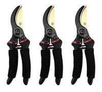 Kulzdevices GardenSlicer Pro Garden Pruning Shears-GardenSlicer Heavy Duty Garden Shears, Rust-Resistant Coating, Lightweight & Ergonomic, Effortlessly Cuts 1.57in, Cuts 3X Easier (3 PCS)