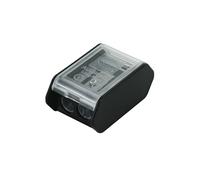 KUM 1055511 Aiguiseur à cône long AS3 avec récipient, comprend 2 lames de rechange, noir, 1 aiguiseur