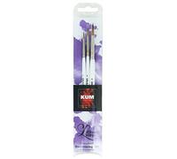 KUM 5119416 Memory Point Brushlettering Set de 3 pinceaux Largeur 1, 3 et 6 Blanc
