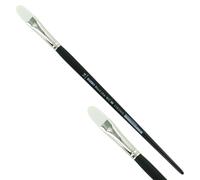 KUM 5123311 - Pinceau acrylique et à huile Black Line, langue de chat, taille 14, pour artistes, pinceaux pour artistes, matériel pour artistes