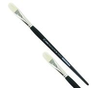 KUM 5123411 - Pinceau acrylique et à huile Black Line, langue de chat, taille 16, pour artistes, pinceaux pour artistes, matériel pour artistes