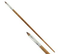 KUM 5126511 - Pinceau acrylique et à huile Wood Line, langue de chat, taille 8, pour artistes, pinceaux pour artistes, matériel pour artistes