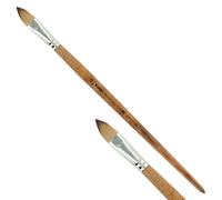 KUM 5127011 - Pinceau acrylique et à huile Wood Line, langue de chat, taille 18, pour artistes, pinceaux pour artistes, matériel pour artistes