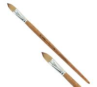 KUM 5127111 - Pinceau acrylique et à huile Wood Line, langue de chat, taille 20, pour artistes, pinceaux pour artistes, matériel pour artistes