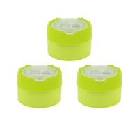 KUM AZ102.87.16-G - Taille-crayons avec réservoir Click-Snap M2, vert, mutipack de 3, taille-crayons double réservoir