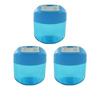 KUM AZ103.59.16-B - Taille-crayons avec réservoir Oval Office M2, bleu, multipack de 3, taille-crayons double réservoir