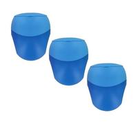 KUM AZ103.63.16-B - Taille-crayon avec réservoir Pencil Pal M2, bleu, multipack de 3, taille-crayon double réservoir