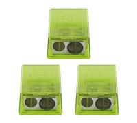 KUM AZ1032016-G - Taille-crayon avec réservoir 2en1 M2, 3 pièces, vert, taille-crayon double avec boîte