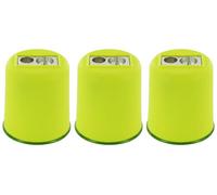 KUM AZ303.14.16-G - Sacapuntas Doble con Recipiente Pod M2, 3 Sacapuntas Verdes, Magnésio de Alta Calidad, Ideal para Crayones de 8 mm y 11 mm de Diámetro