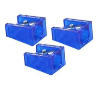 KUM AZ303.60.16-B - Sacapuntas grande, azul, hasta 12 mm de diámetro, 3 sacapuntas para lápices gruesos