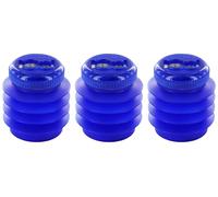 KUM AZ303.74.16-G - Taille-crayon avec récipient Mini Softie M2, 3 taillants verts, flexibles et incassables, taille-crayon à double récipient