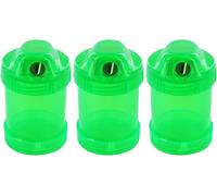 KUM AZ3031816-G - Taille-crayons avec récipient 450 M1, 3 taille-crayons verts, taille-crayons avec récipient