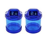 KUM AZ3031916-B - Taille-crayons avec récipient 460 M2, 2 taille-crayons bleus, taille-crayons double avec récipient