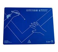 KUM az906.01.19 documents d'écriture Coussin pour, GAUCHER, plastique, 1 pièce, 53 x 40 cm Bleu