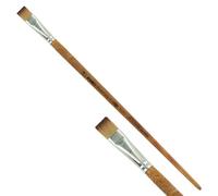 KUM - Pinceaux acrylique et huile Wood Line plats, taille 14