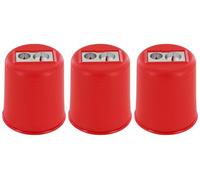 KUM - Taille-crayon avec réservoir Pod M2, rouge, lot de 3