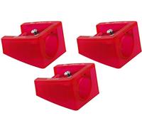 KUM - Taille-crayon Big pour crayons jusqu'à 16 mm, rouge, lot de 3