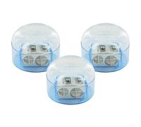 KUM - Taille-crayon double avec couvercle 208 M2, bleu, lot de 3