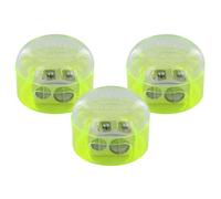 KUM - Taille-crayon double avec couvercle 208 M2, vert, lot de 3