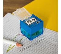 KUM Taille-crayon double Cube M2 en magnésium + couvercle