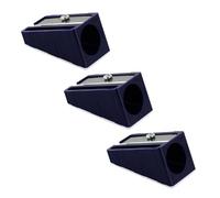 KUM AZ105.01.16-B - Taille-crayons jusqu'à 17 mm, bleu, taille-crayons spécial 100-70, multipack de 3, taille-crayons pour crayons épais