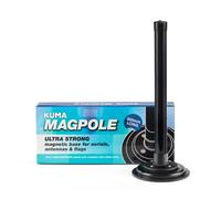 Kuma Support Antenne TV Magnétique 300mm - Mât Montage Universel pour Caravane Camping-Car Camion Bateau - Base Lourde & Étanche - Support Antenne TV WiFi Portable avec Utilisation Affiche ou Drapeau