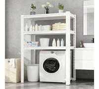 kumamart Étagères for Lave-Linge et sèche-Linge - Étagère métallique Robuste, Hauteur réglable, Installation Facile, Gain de Place for buanderie/Salle de Bain(Three Floors,L60W40_183CM)