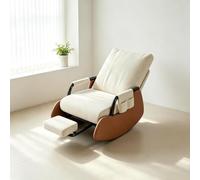 kumamart Fauteuil Inclinable - avec Repose-Pied Coulissant | Fauteuil à bascule ergonomique avec repose-pieds rétractable et poche latérale de rangement.