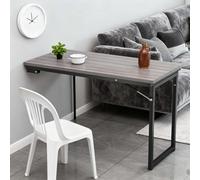 kumamart Wall Mounted Fold Down Table - Heavy-Duty Folding Desk for Small Spaces, Multi-Purpose Floating for Kitchen, Dining, Laundry Room(A,100 * 60 * 75)