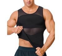 KUMAYES Debardeur Amincissant Sculptant Homme Gaine Ventre Plat T Shirt Minceur Invisible Gilet de Compression Body Gainant