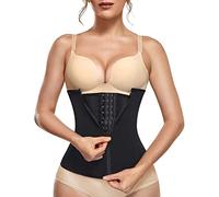 KUMAYES Gaine Amincissante Ventre Plat Femme Corset Minceur Serre Taille Body Sculptant Femme Gainant Ceinture Amincissante (Noir, XS)