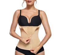 KUMAYES Gaine Amincissante Ventre Plat Femme Corset Minceur Serre Taille Body Sculptant Femme Gainant Ceinture Amincissante (Beige, 2XL)